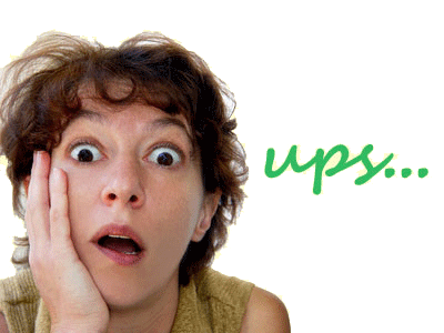 &uuml;berraschte Frau von Fotolia